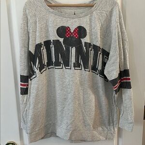 Disney Parks Minnie Gray Sweatshirt